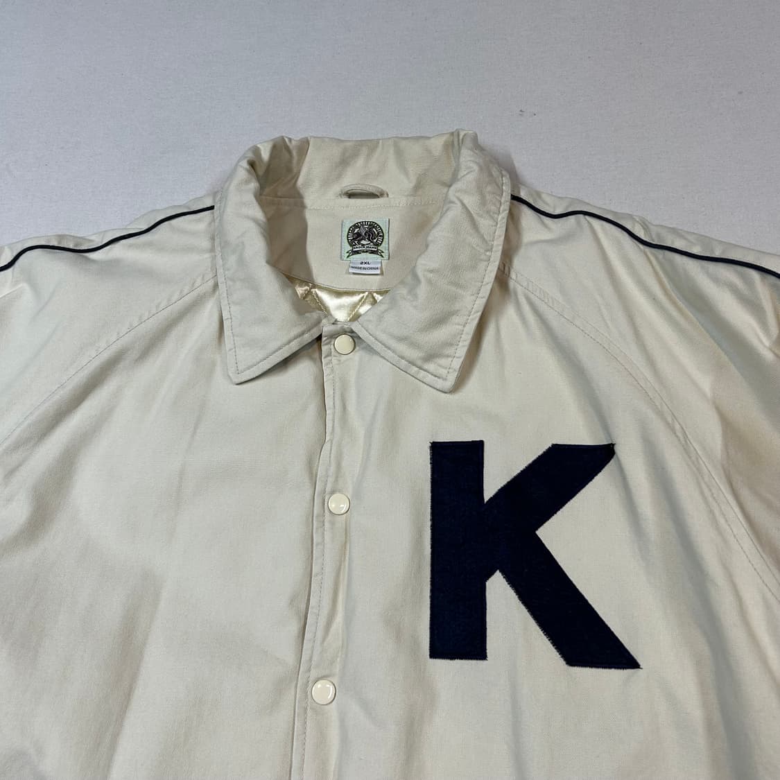 XXL) 빈티지 카키 스타디움 자켓 상품이미지4