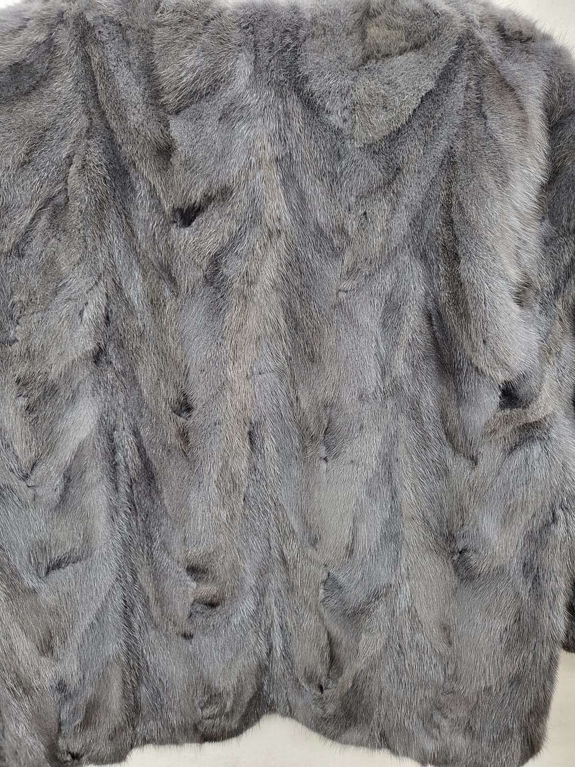 MEREHANE 천연밍크 모피숏자켓 그레이실버 S 90 새제품 상품이미지7