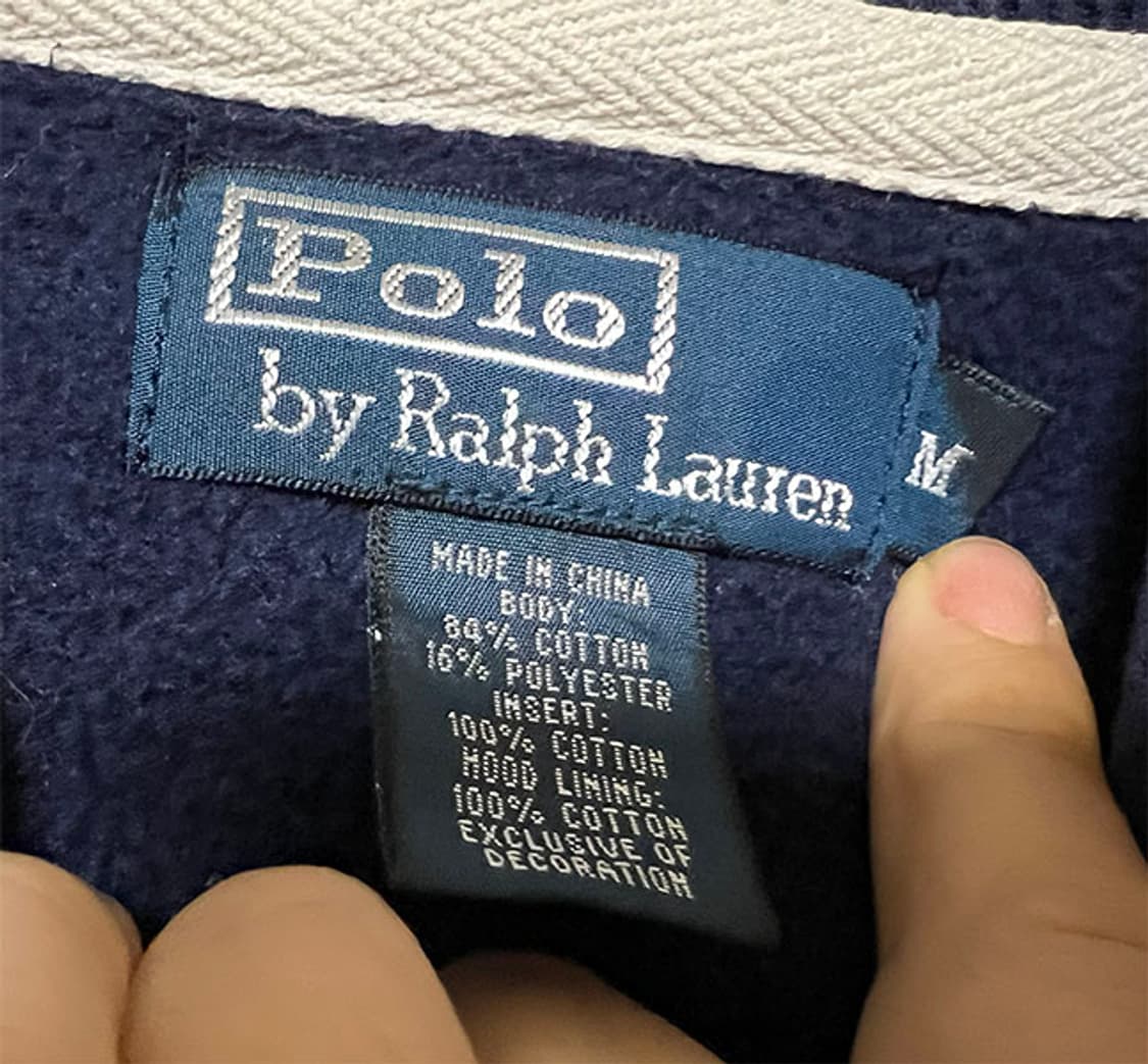 POLO 폴로 남자 후드집업 기모 추동 캐주얼 네이비 L 100 상품이미지3