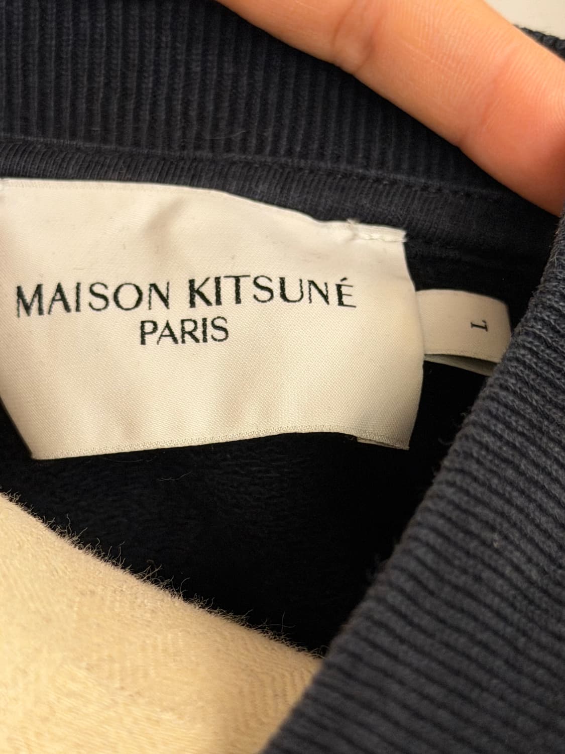 메종키츠네 맨투맨 ( 기모x) 상품이미지3