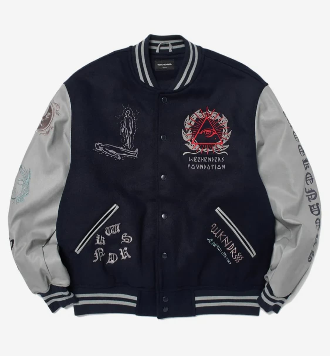 새상품 위캔더스 스타디움 자켓 네이비 상품이미지1