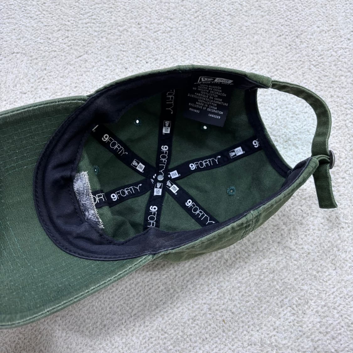 F 뉴에라 워시드 덕 캔버스 볼캡 0401E 상품이미지6