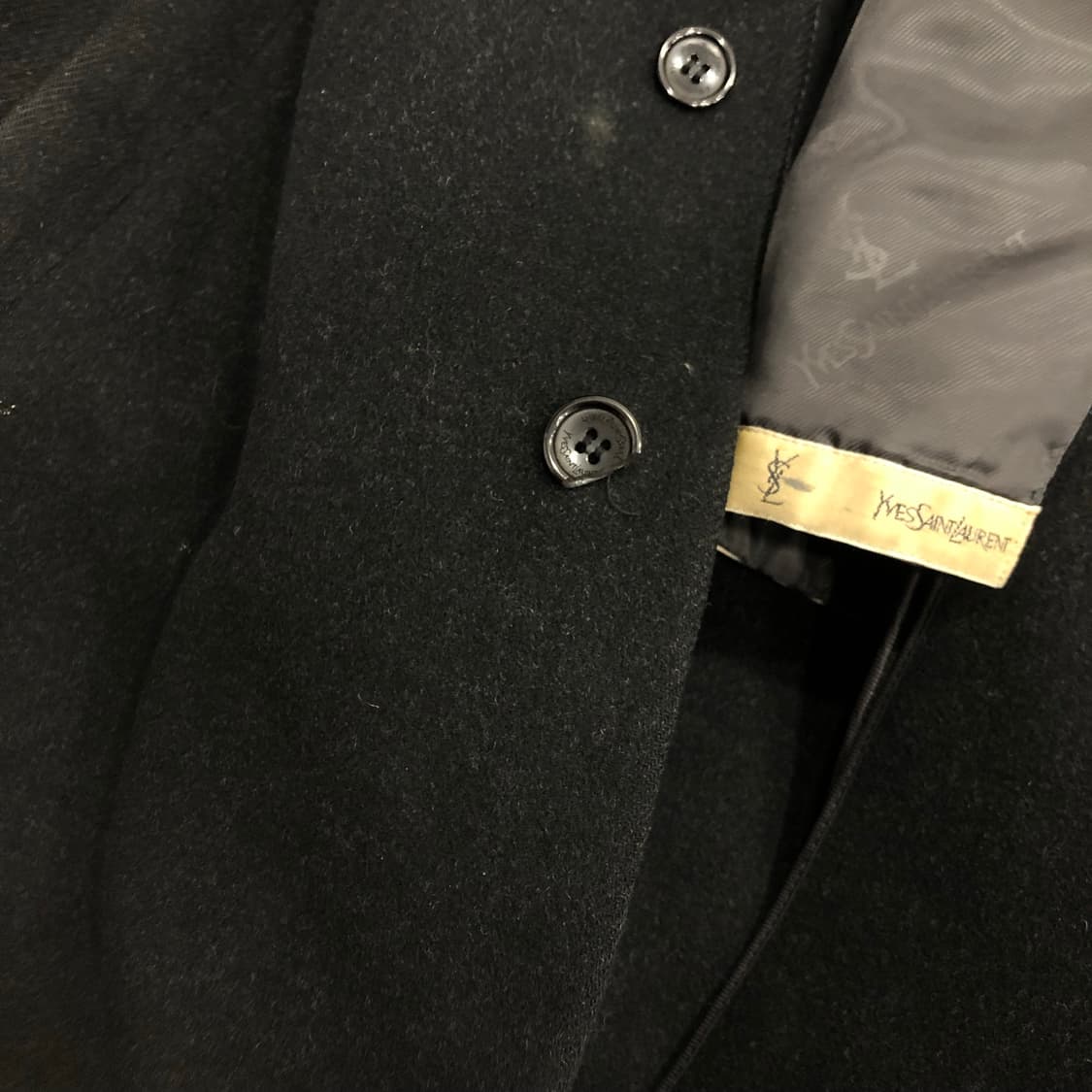 입생로랑 아카이브 울 미니멀 코트 상품이미지5