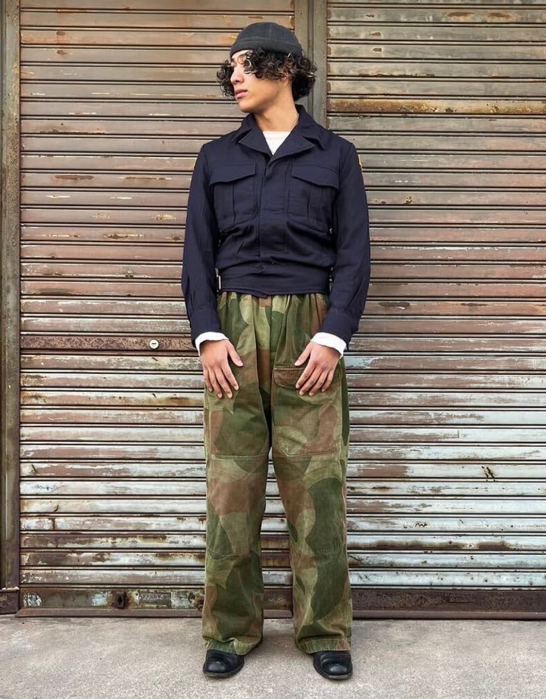 80s 캐나다군 울 배틀드레스 자켓 상품이미지2