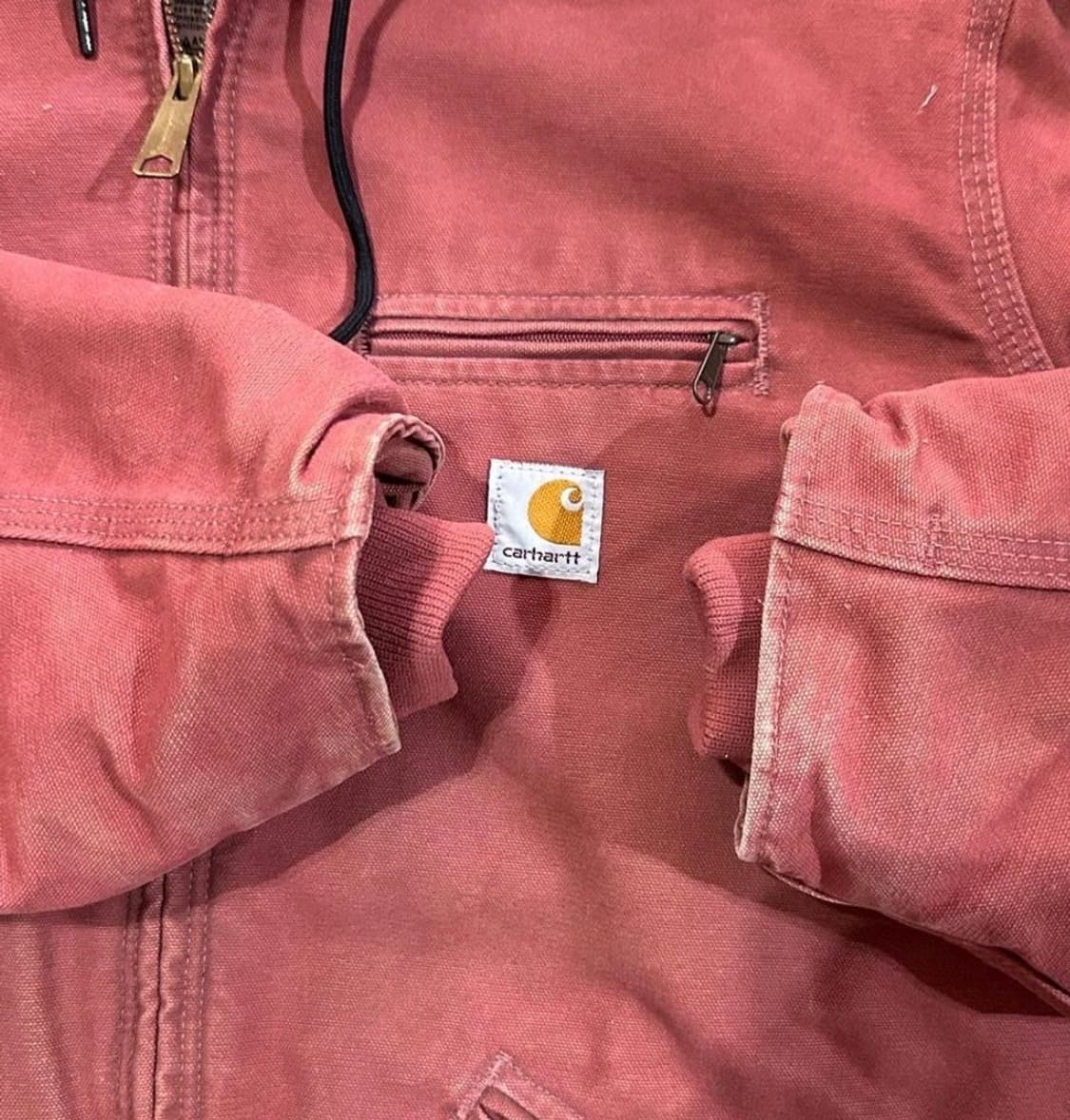 칼하트 J141 시에라 디트로이트 후드 자켓 VRS 살몬핑크 상품이미지3