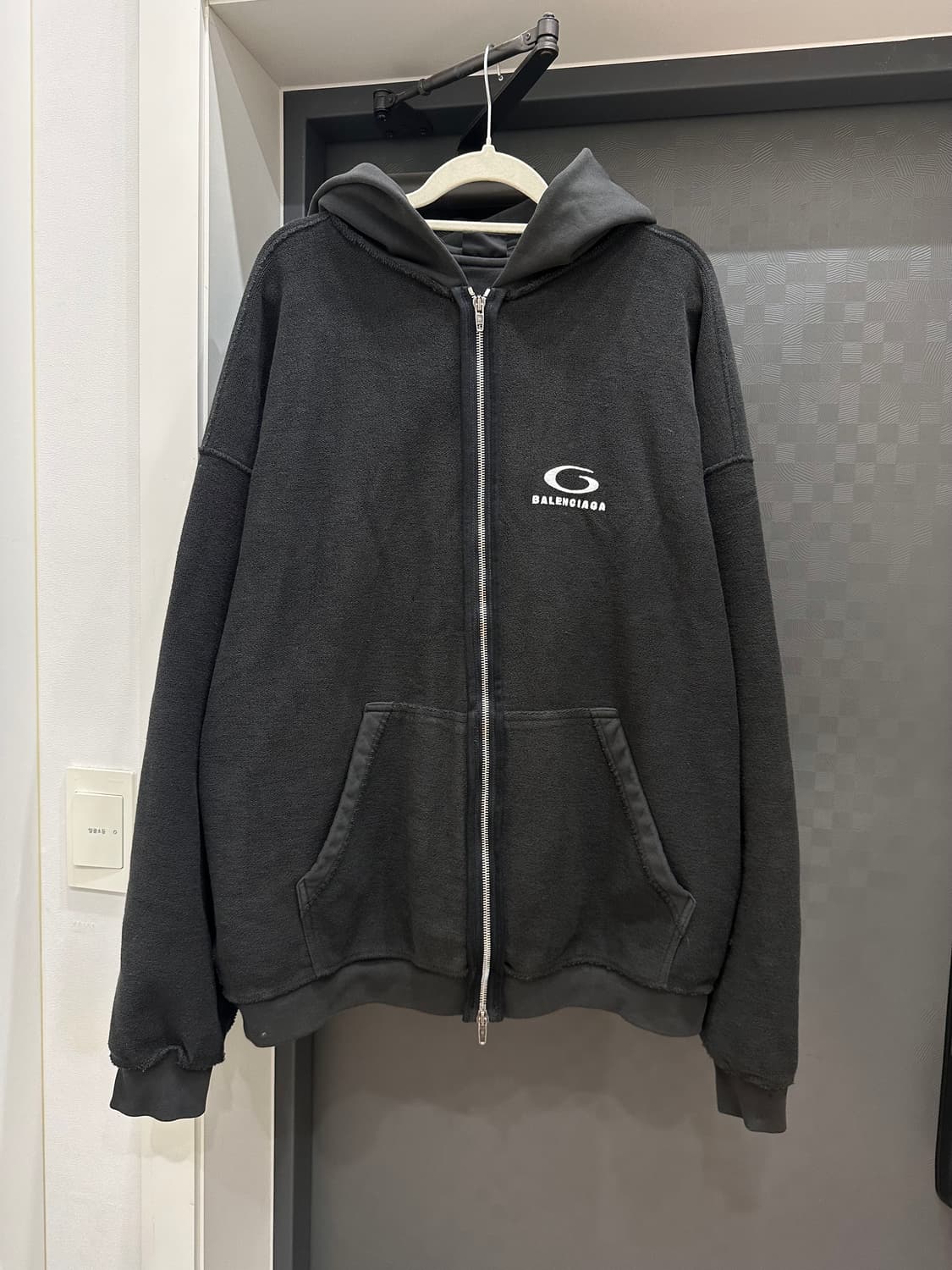 발렌시아가 루프 인사이드 아웃 후드집업 상품이미지1