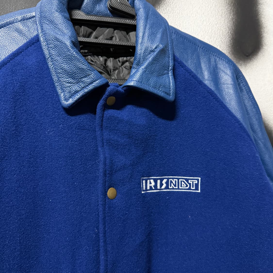 VTG 빈티지 올드스쿨 소가죽 레더암 바시티 자켓 상품이미지3