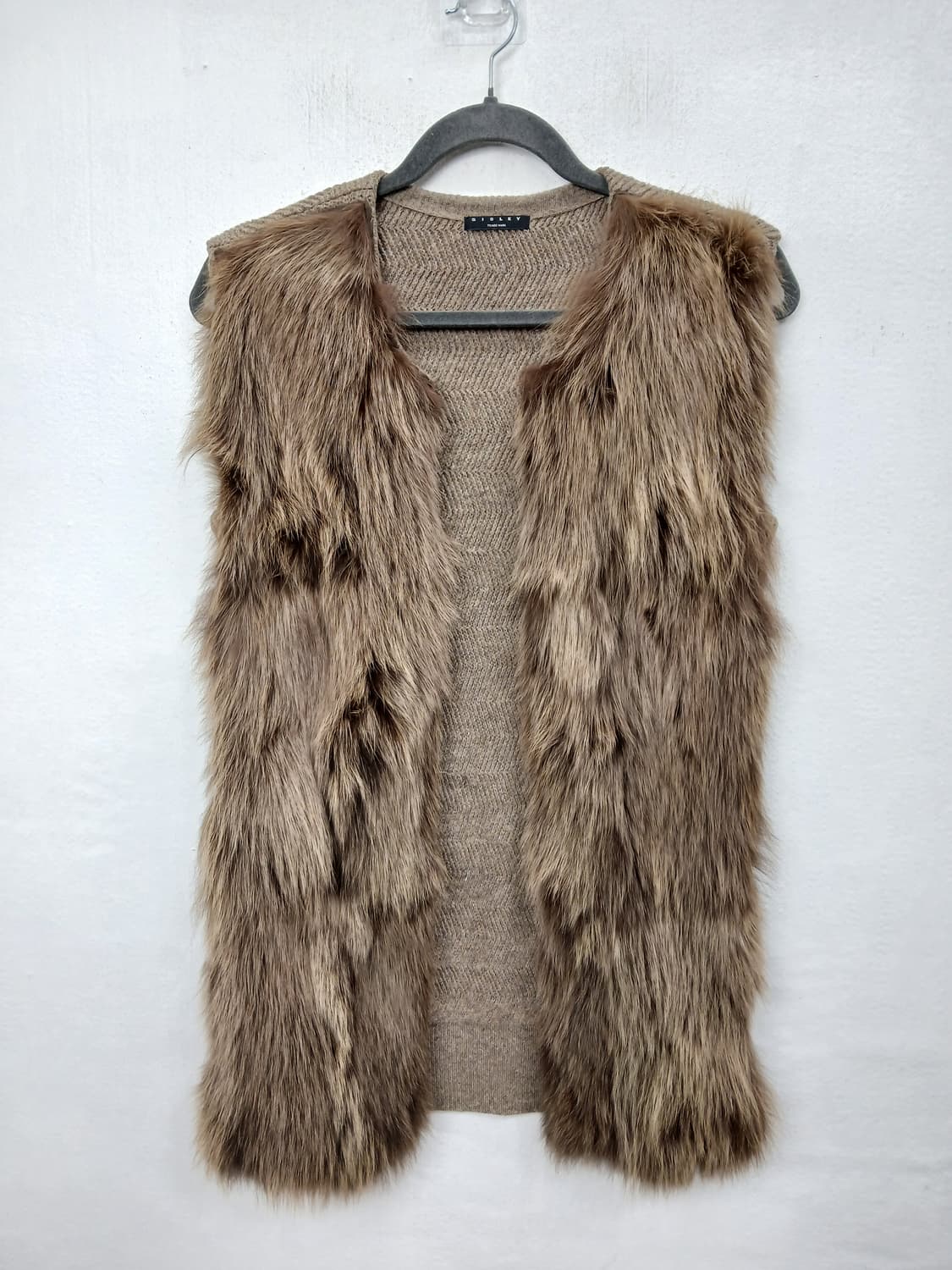 Sisley 천연폭스퍼 울니트 베스트 55 S 새제품급 상품이미지2