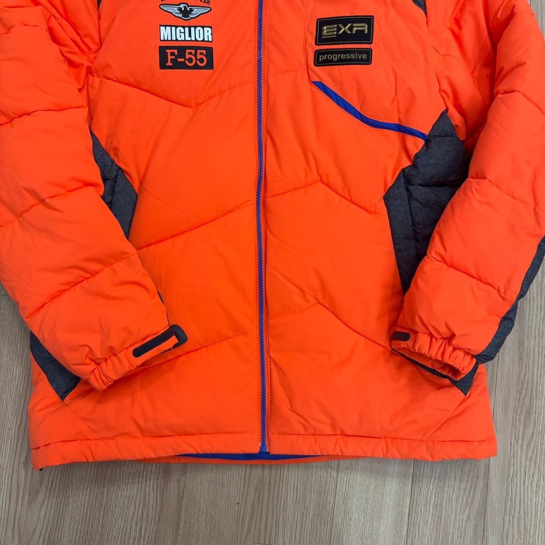 EXR 아동 패딩 160 오렌지 상품이미지3
