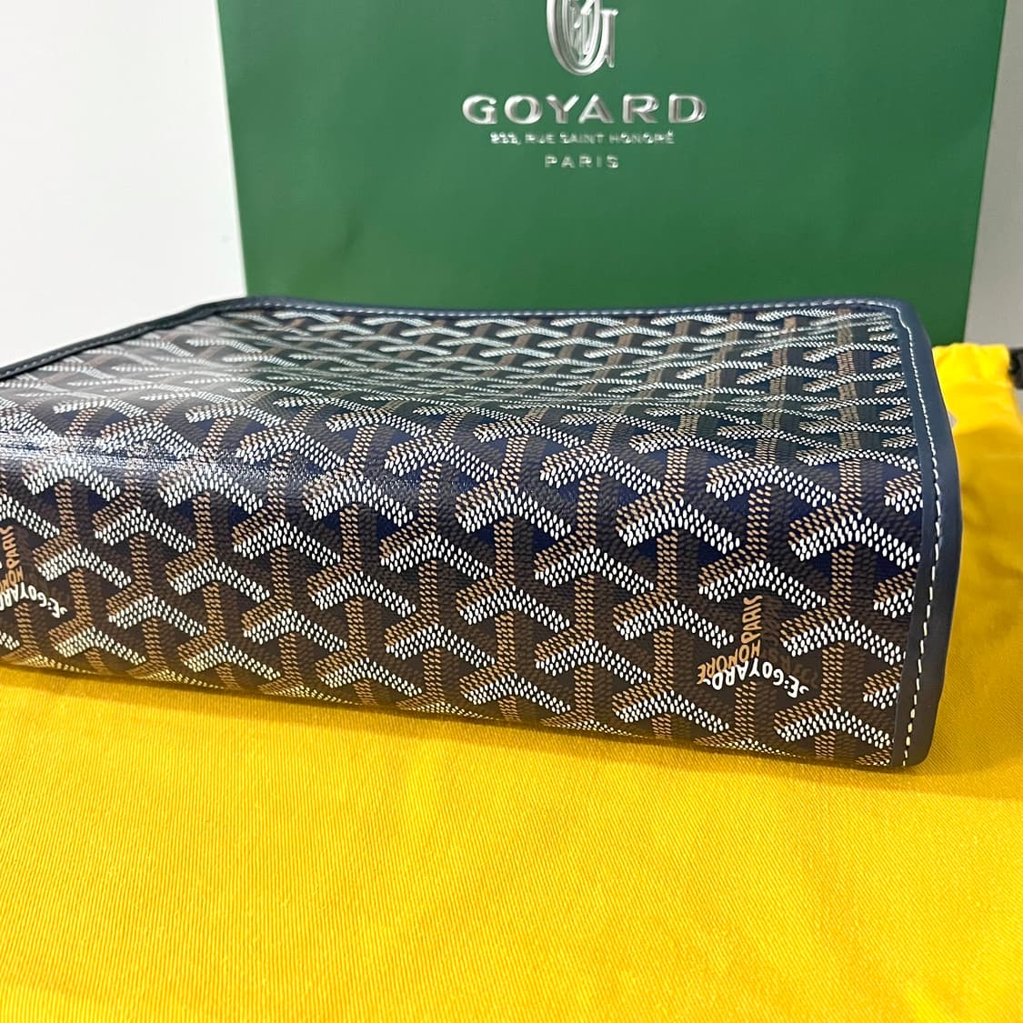 [미사용 새상품] 고야드 쥬방스 MM 네이비 클러치 백 가방 상품이미지10