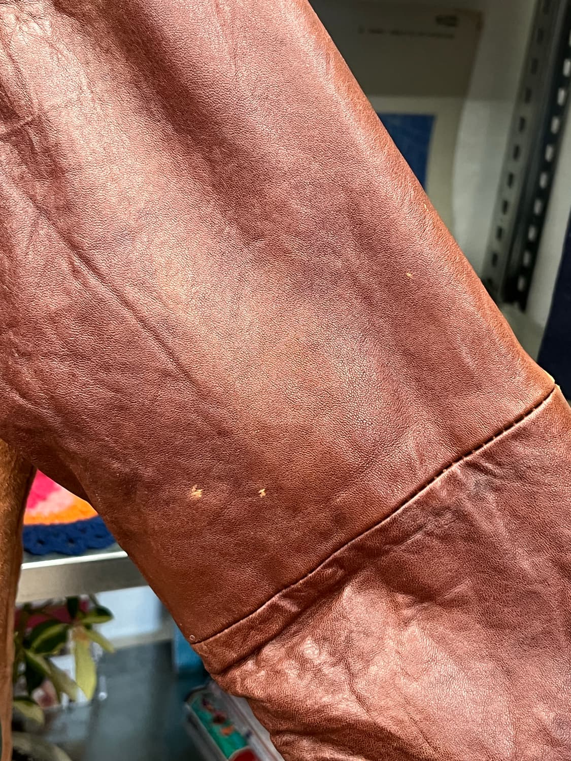 70s Vintage Shearling Leather Jacket 상품이미지5