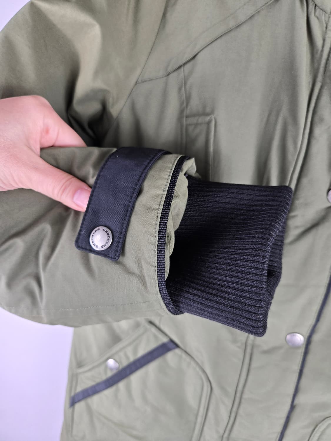 [무료배송]스케쳐스 95 여성 라쿤퍼 덕 다운 야상 패딩 점퍼 상품이미지4