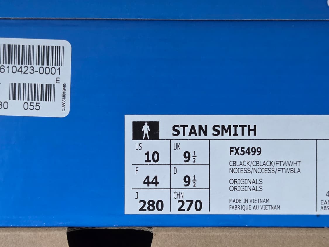 (280) 아디다스 스탠스미스 블랙 상품이미지9