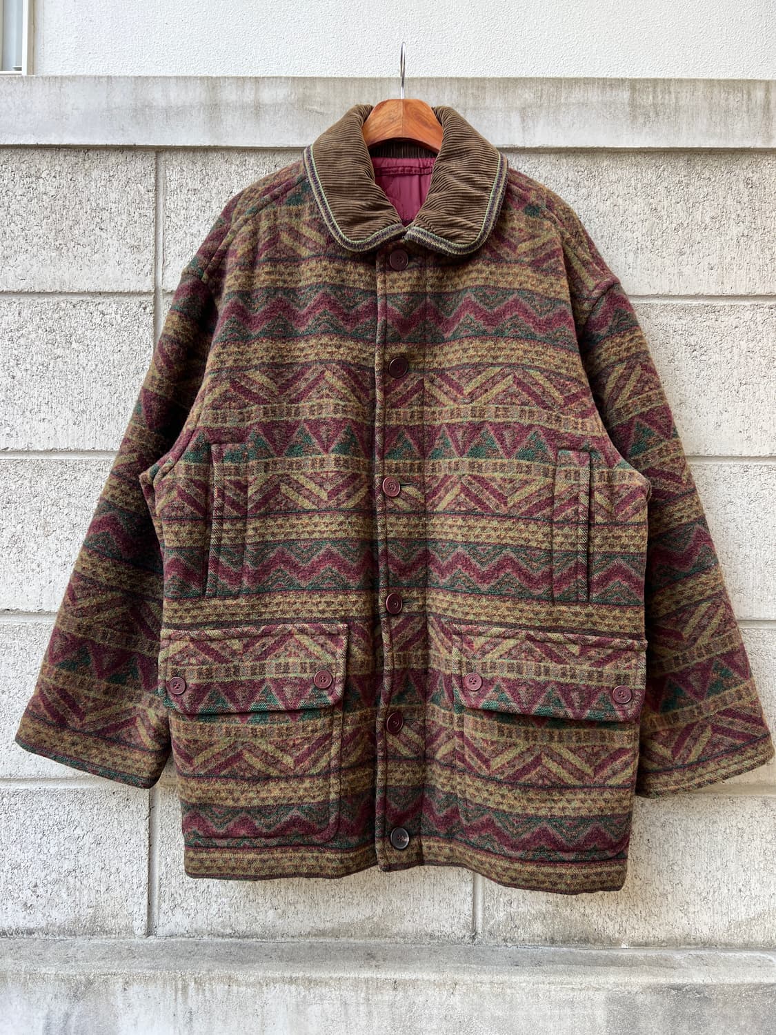 90s MISSONI SPORT AZTEC WOOL 미쏘니스포츠울자켓 상품이미지1