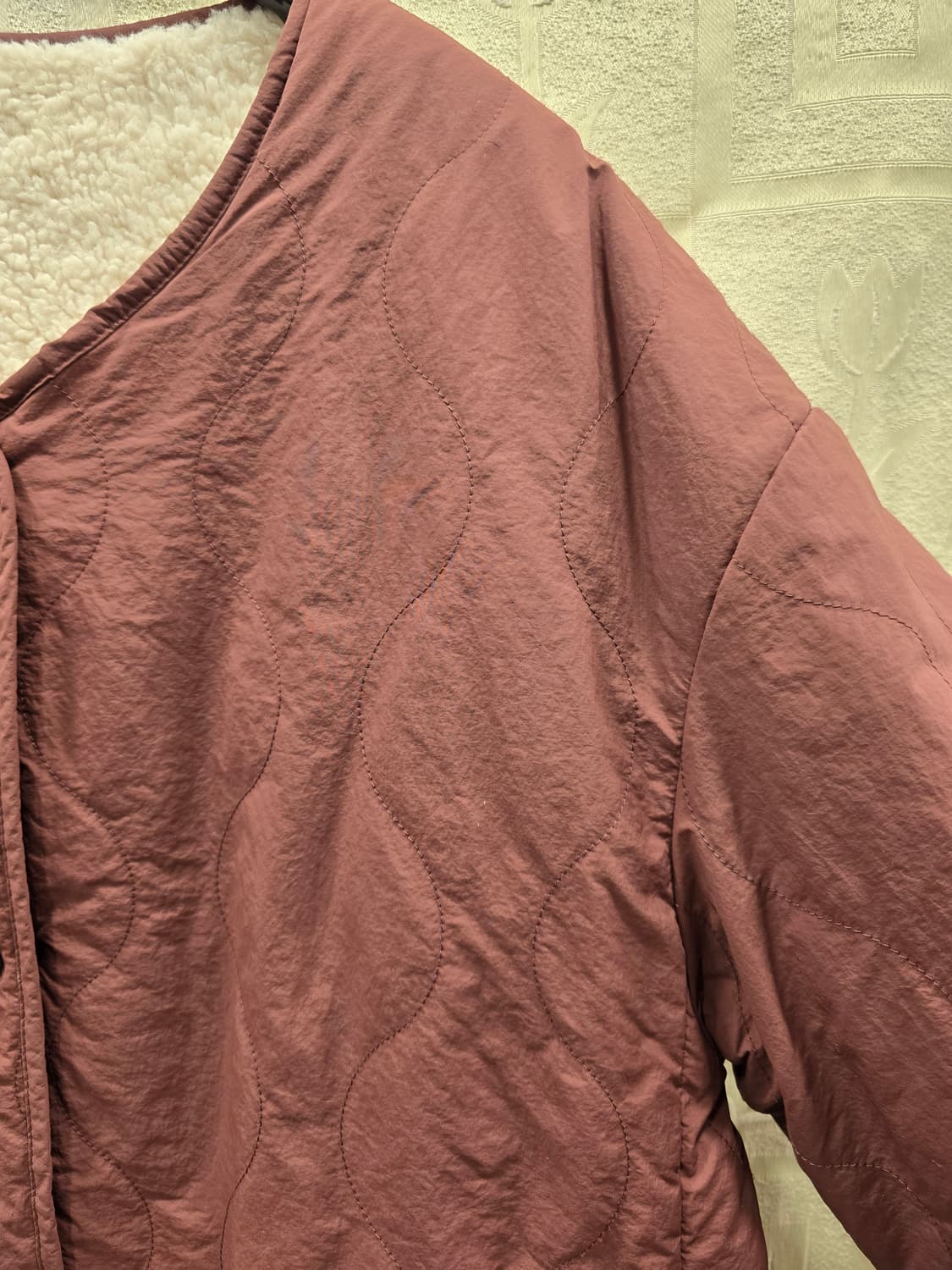 거의새거) 유니클로 양면 퀼팅 가디건 자켓  M(66) 상품이미지3