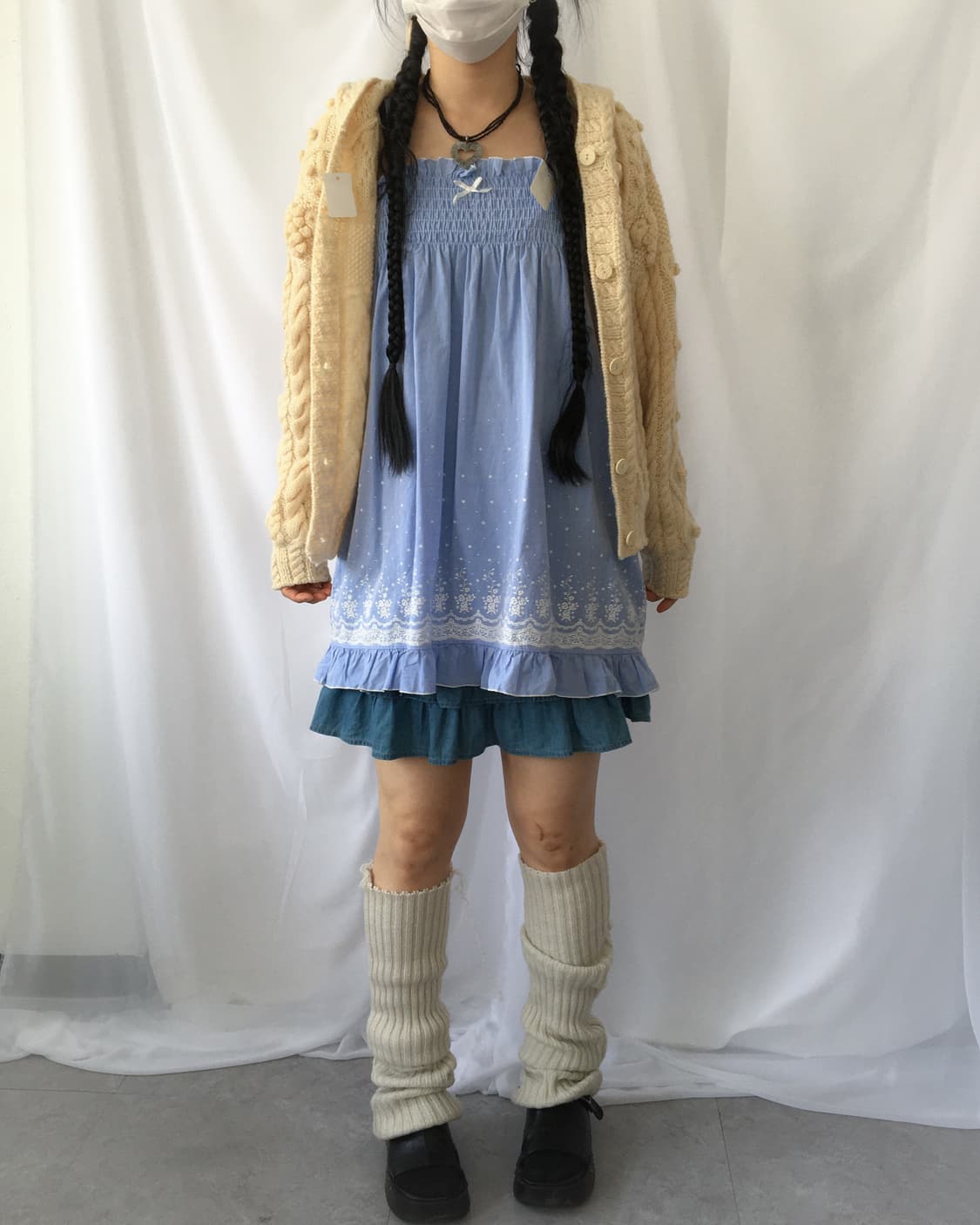 Printing pattern point sleeveless onepie 상품이미지8