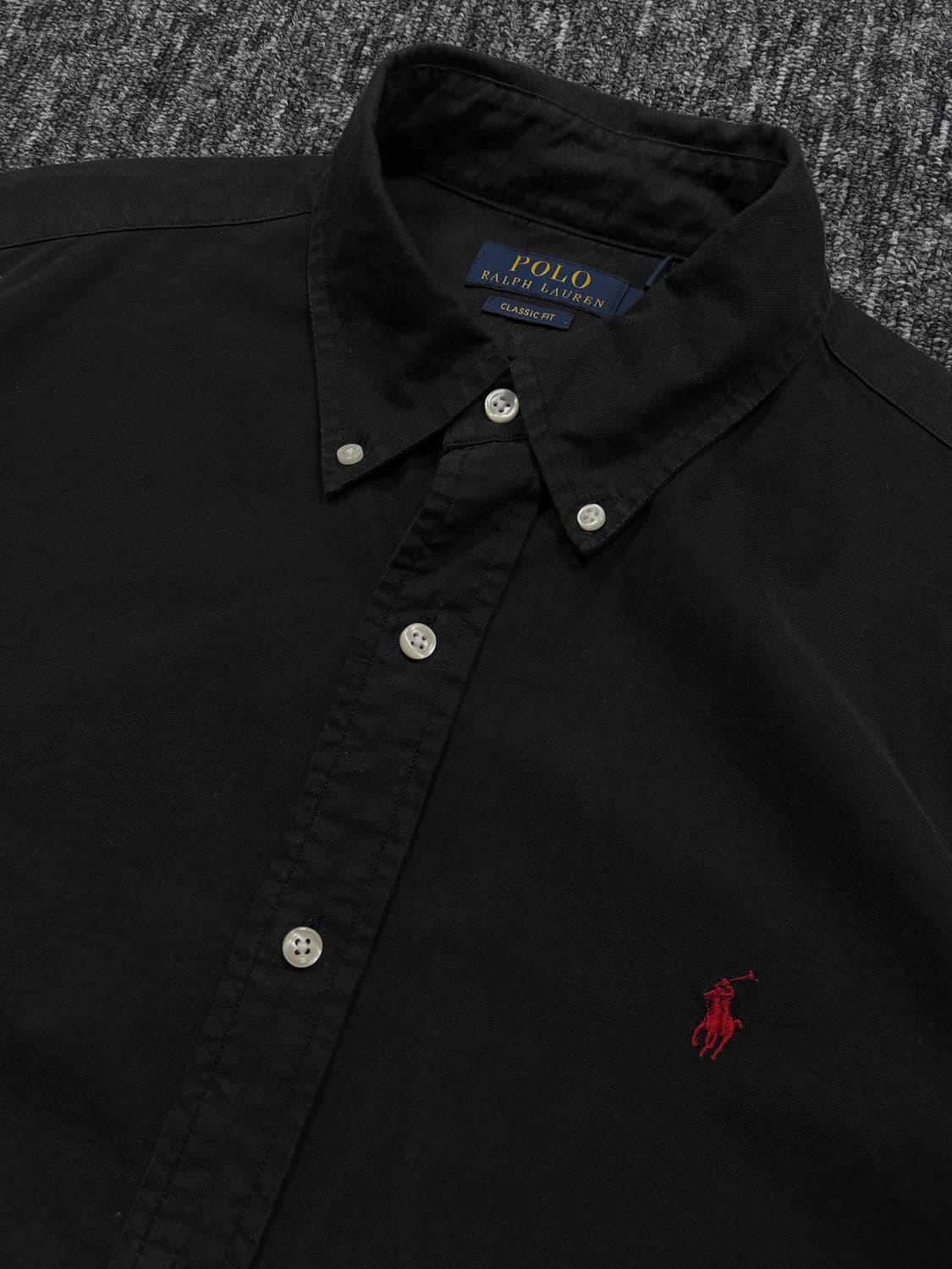 폴로 블랙 클래식 핏 셔츠 상품이미지5