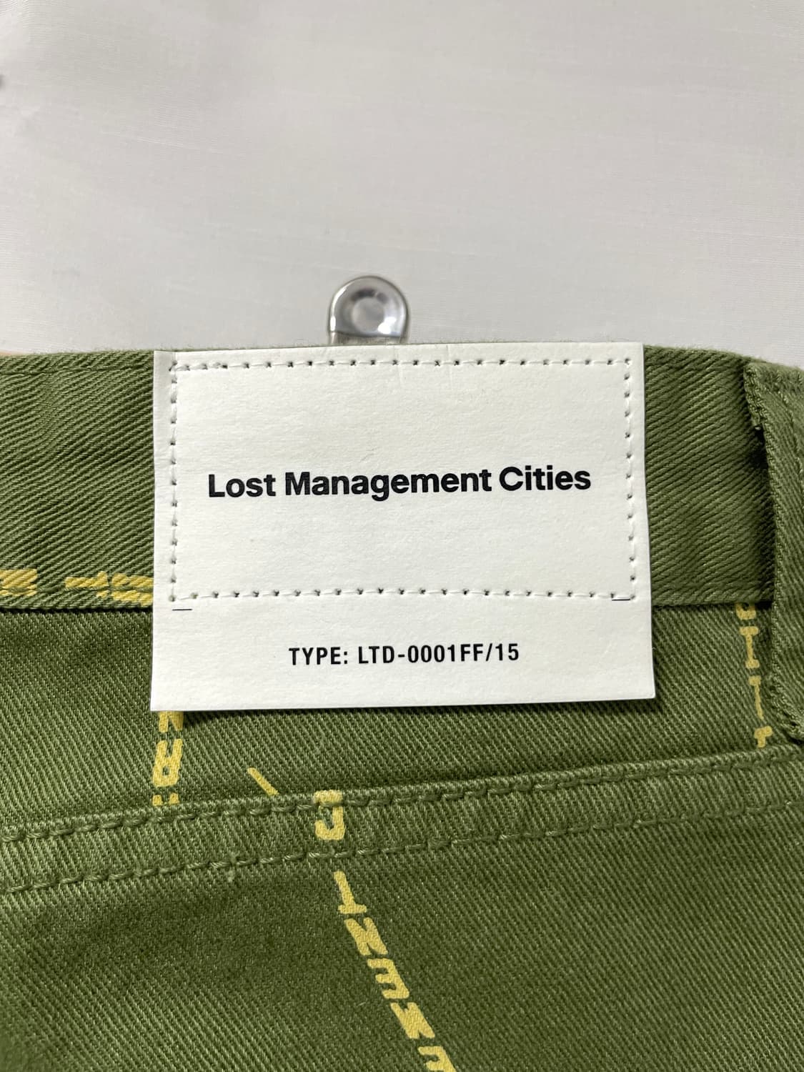 새상품) LMC 엘엠씨 프린팅 카펜터 트윌코튼 워크팬츠 데님팬츠. 그린 상품이미지6