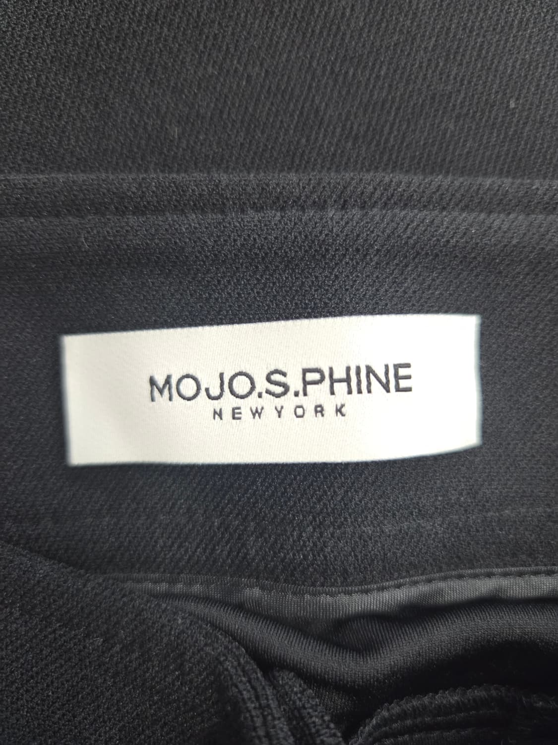 모조에스핀 지퍼 디테일 블랙 슬림 팬츠 상품이미지5
