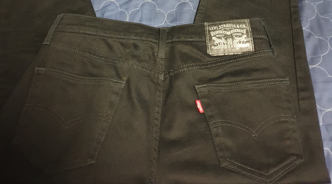 리바이스 511 크롭 슬림 스트레치 데님팬츠 블랙 (30) 상품이미지3