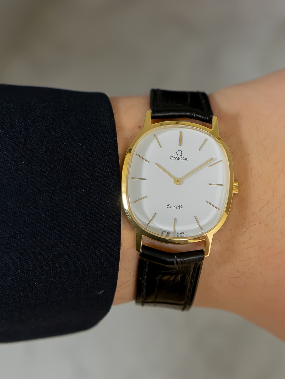 오메가 드빌 엘립스 화이트 빈티지 수동 시계 상품이미지1