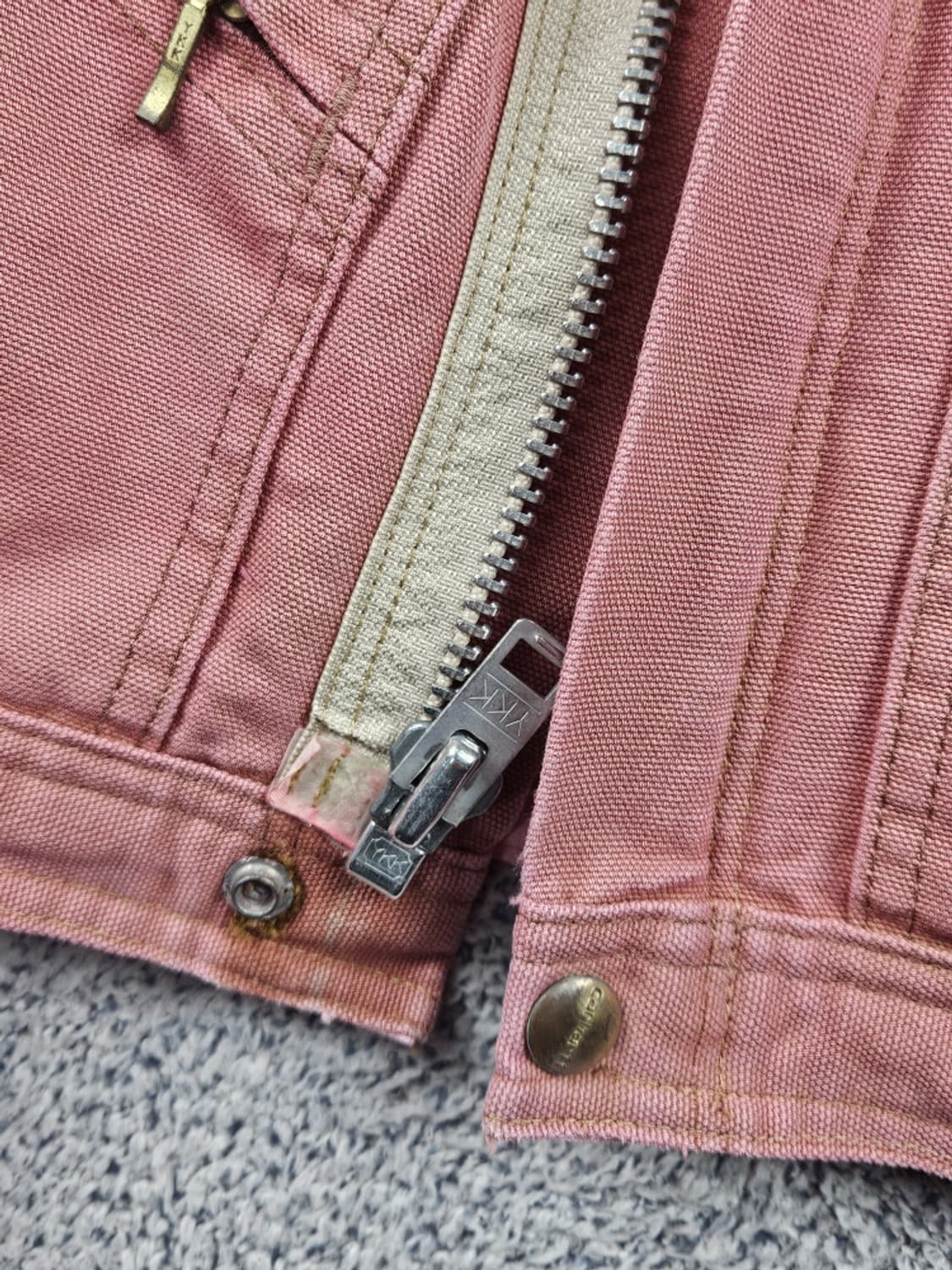 칼하트 커버올 핑크다잉 크롭 커스텀 자켓 ( L 추정 ) / 10608 상품이미지9