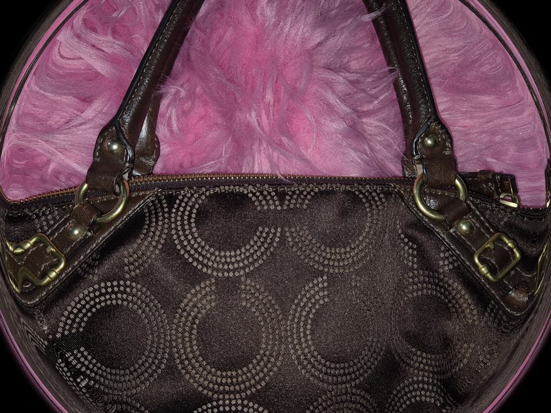 COACH 2000s Brown monogram mini Buckle 상품이미지3