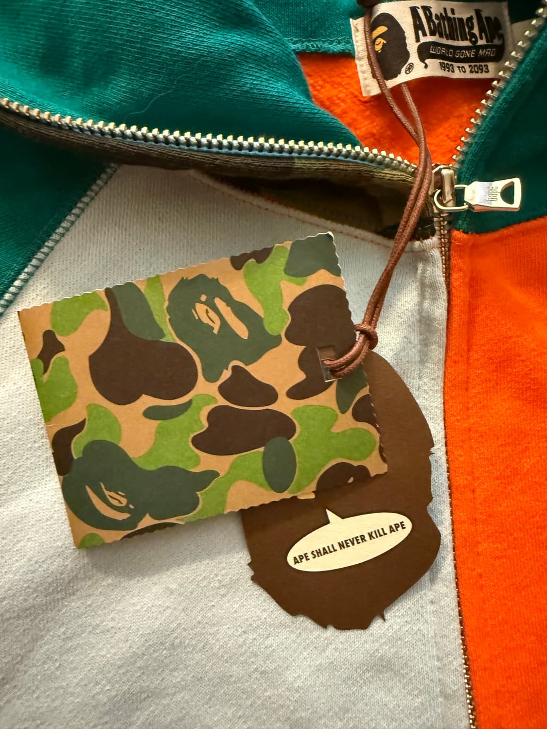 BAPE 샤크 풀집업 후드 / 새상품 태그O / 희귀 컬러 / L 상품이미지2