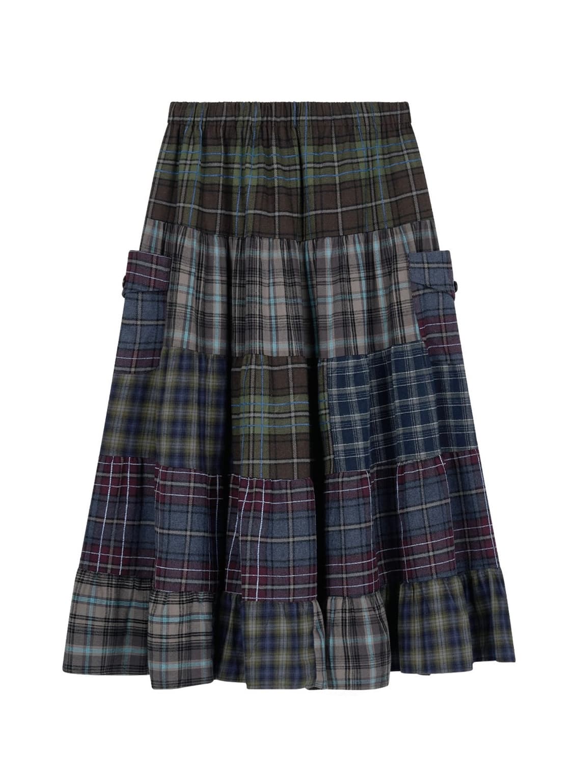 노컨텐츠 boho check skirt 상품이미지2