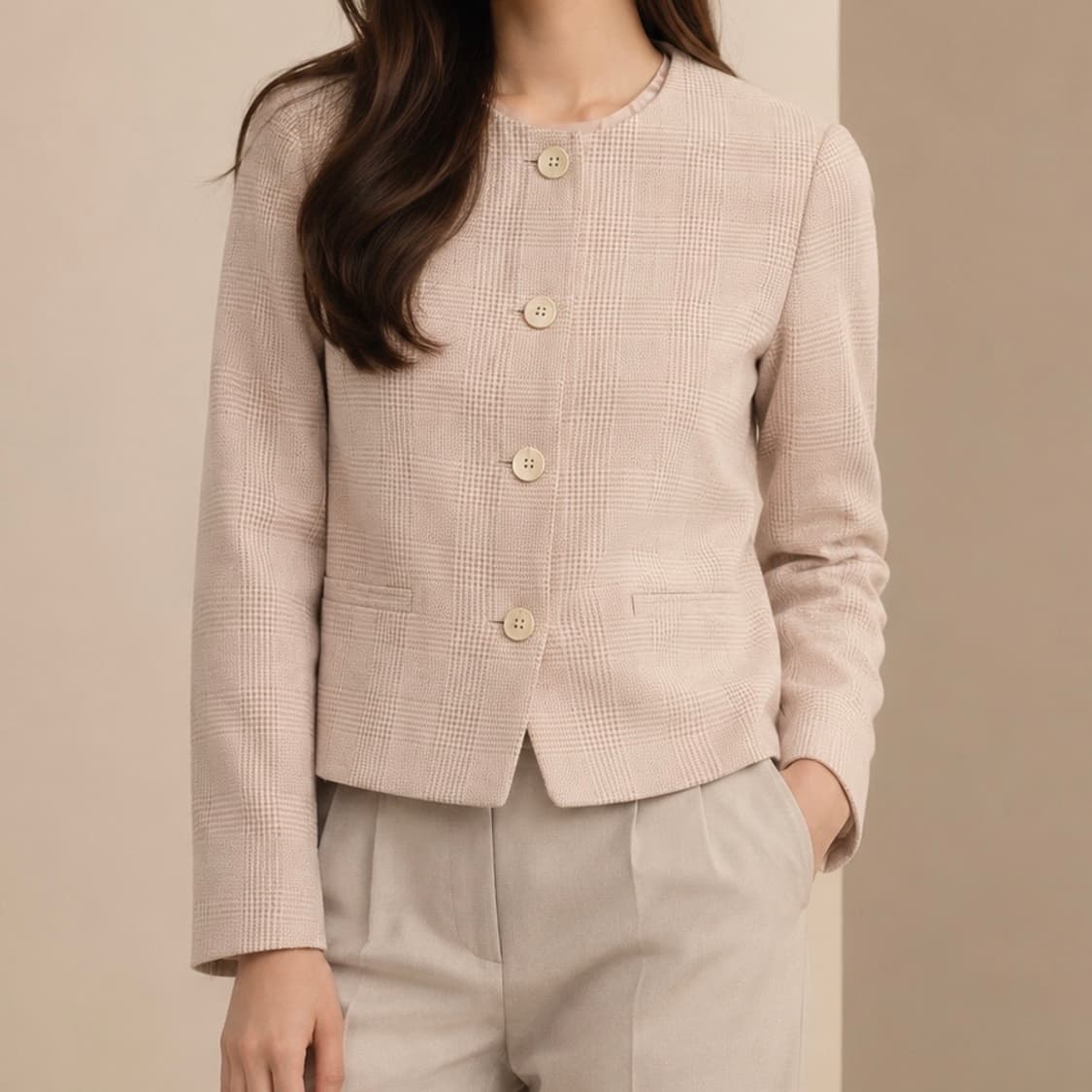 [L] Burberrys 버버리 빈티지 우먼즈 울 블레이저 자켓 상품이미지2
