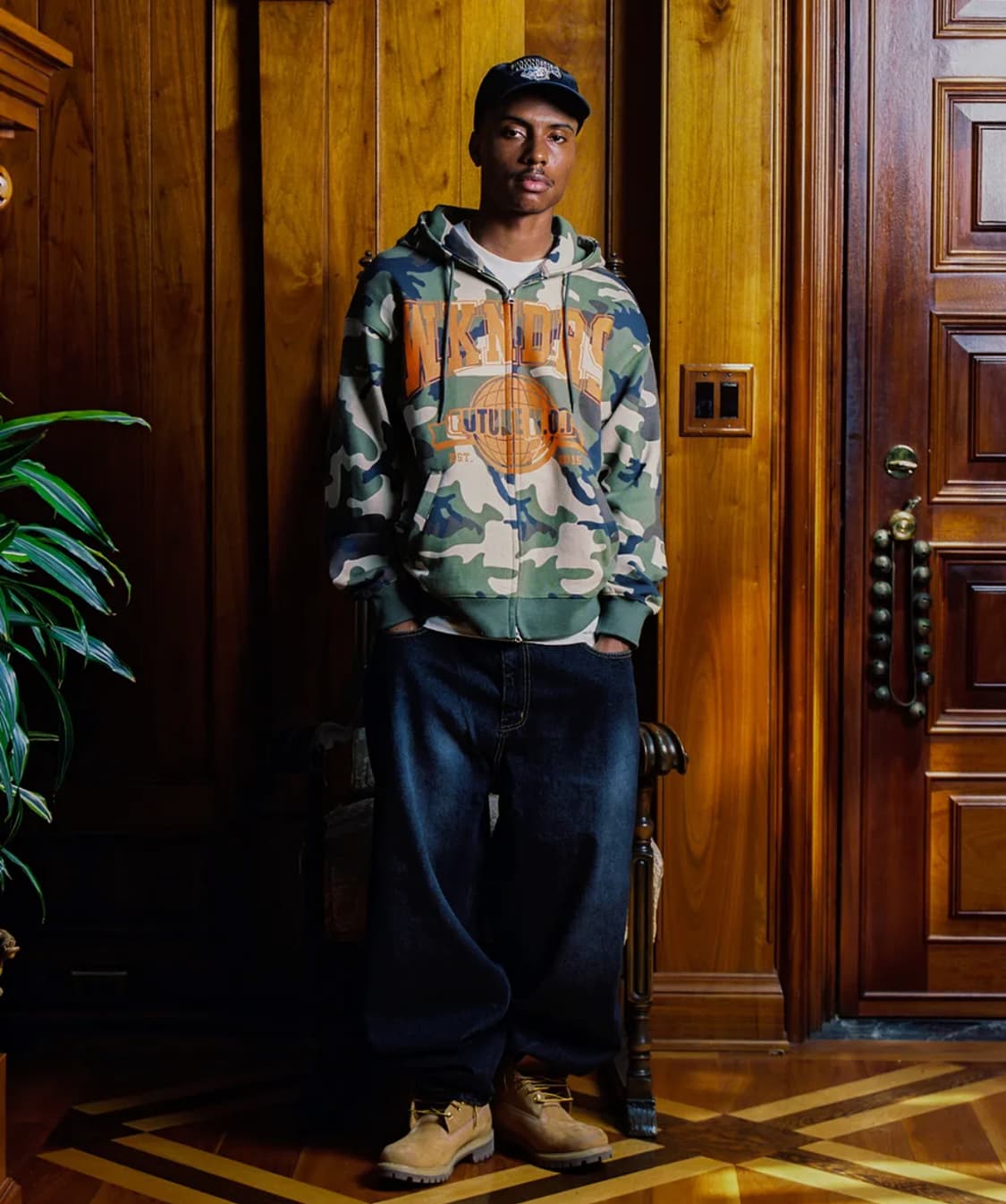 위캔더스 카모 후드 집업 XL 상품이미지3