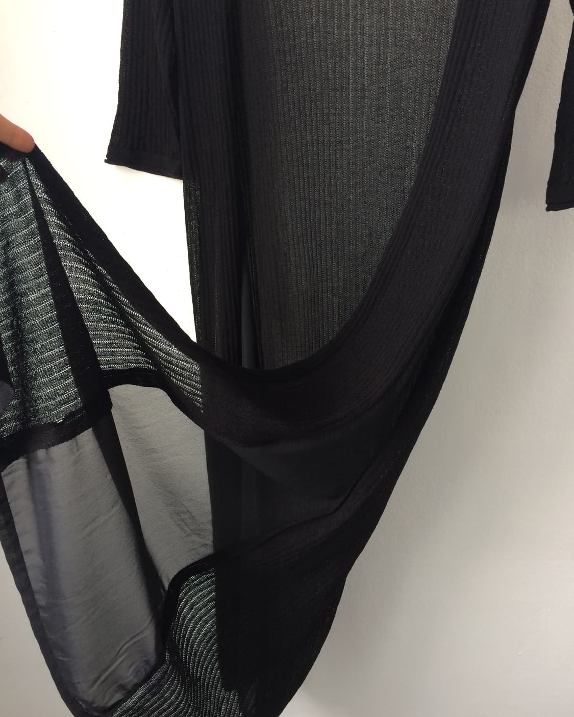 Flare point long open cardigan 상품이미지3