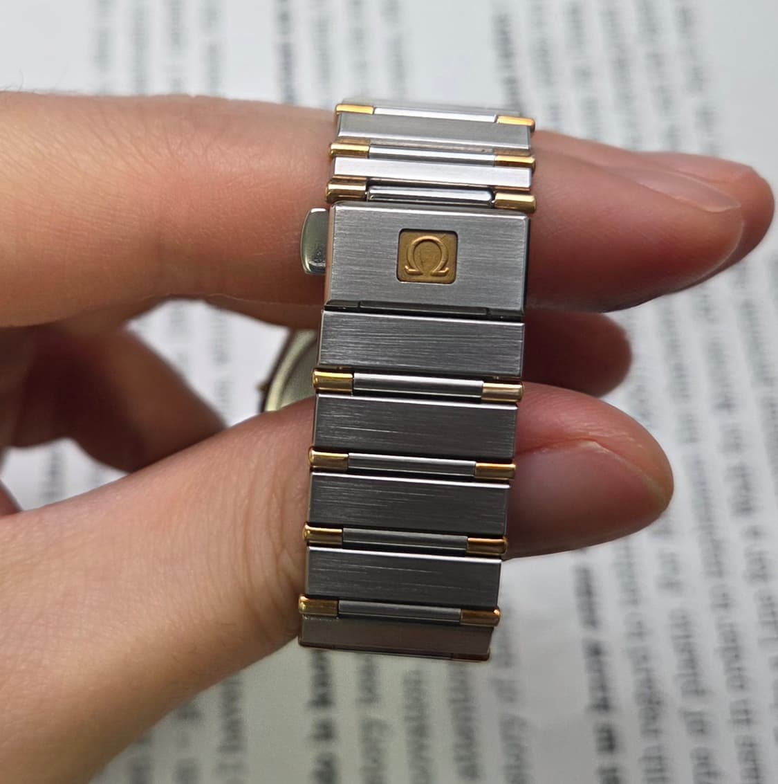 빈티지 오메가 컨스틸레이션 콤비 오리지널 샴골판 하프바 쿼츠   상품이미지7