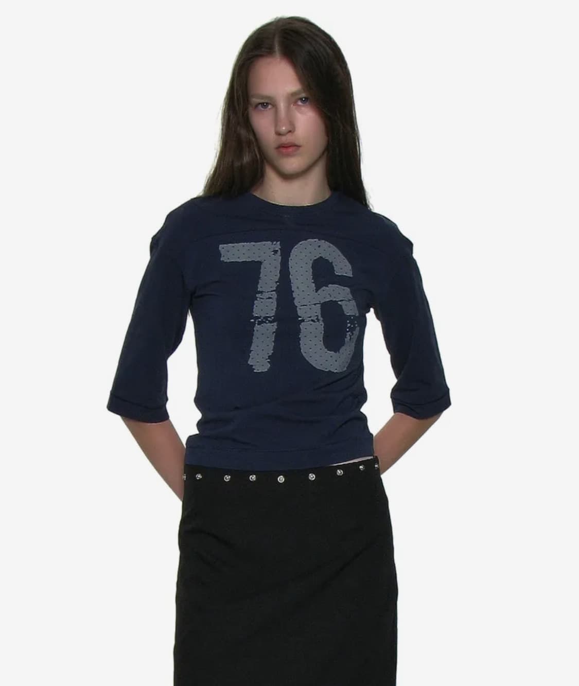 파르티멘토 우먼 풋볼티 네이비 상품이미지1