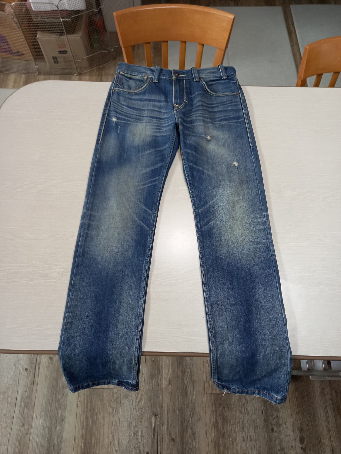 32 리바이스601 데미지워싱 일자진 32-376 상품이미지1