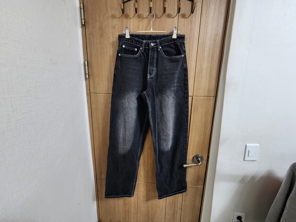 (M)트릴리온 프런트 워싱 데님 팬츠  상품이미지1