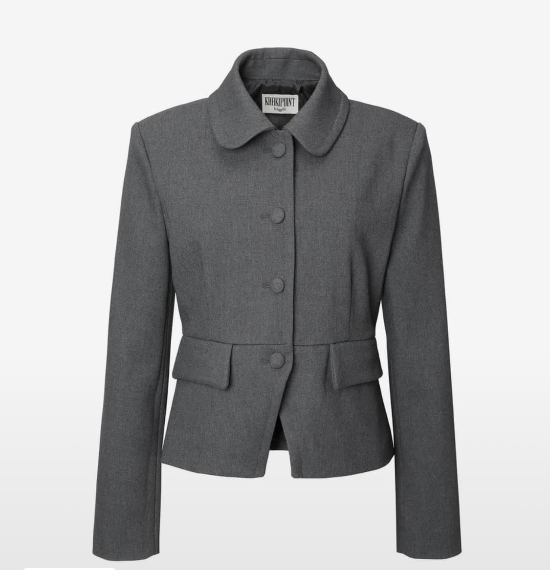 카키포인트 테일러드 자켓 그레이 상품이미지2