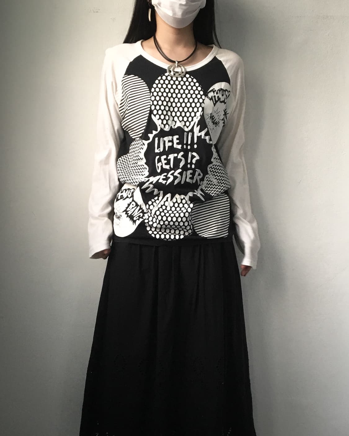 Pattern printing raglan sleeve 상품이미지4