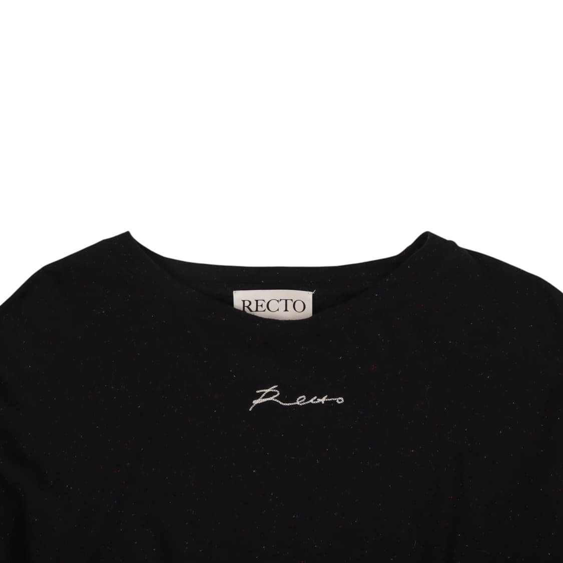 Recto 렉토 체인스티치 크롭 티셔츠 상품이미지2