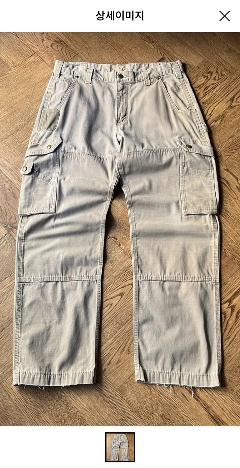 칼하트 USA 데저트 탄 립스탑 카고 더블니 워크팬츠
34사이즈 상품이미지1