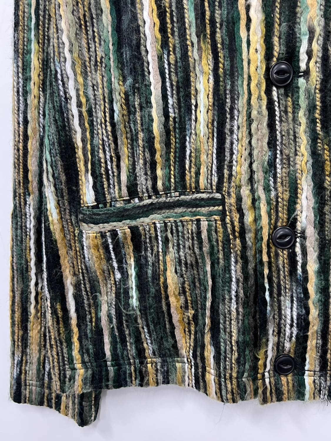 파워투더피플 재팬 빈티지 패턴 케이블 꽈배기 니트 가디건 상품이미지3