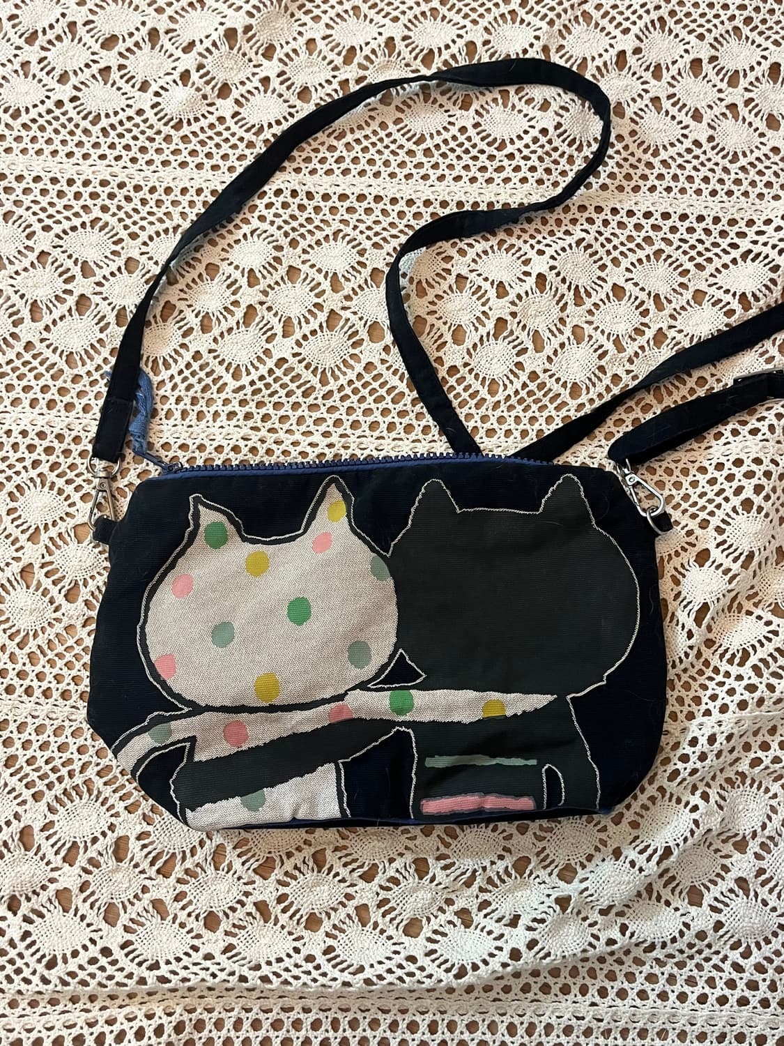 빈티지 LALA CUB 고양이 크로스백  상품이미지2