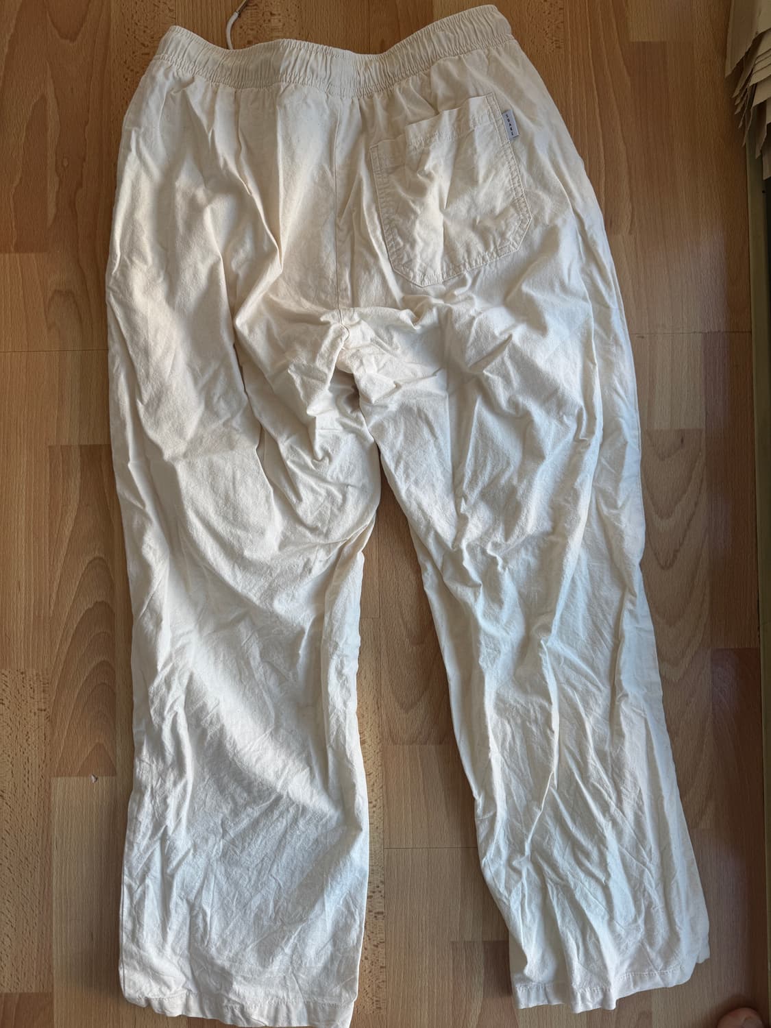 수아레 린넨 라이크 세미 와이드 밴딩 팬츠  상품이미지2