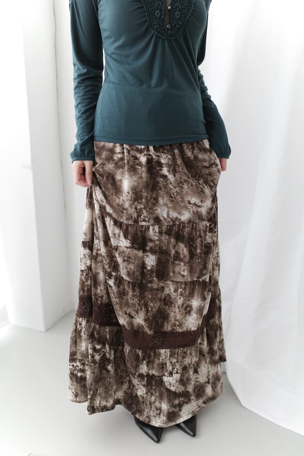 tie-dye lace skirt 상품이미지4