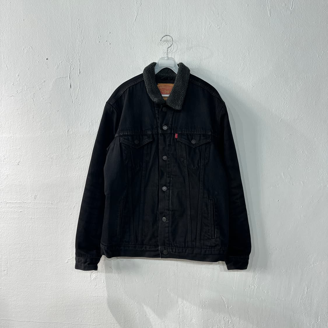 리바이스 양털 데님 흑청자켓 L 상품이미지1