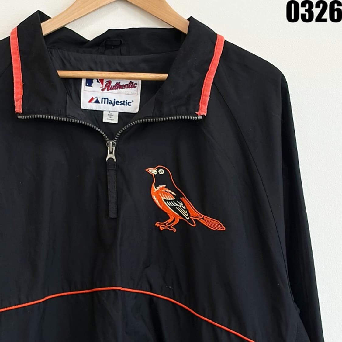 마제스틱 MLB 볼티모어 오리올스 풀오버 웜업 XL 0326 상품이미지2