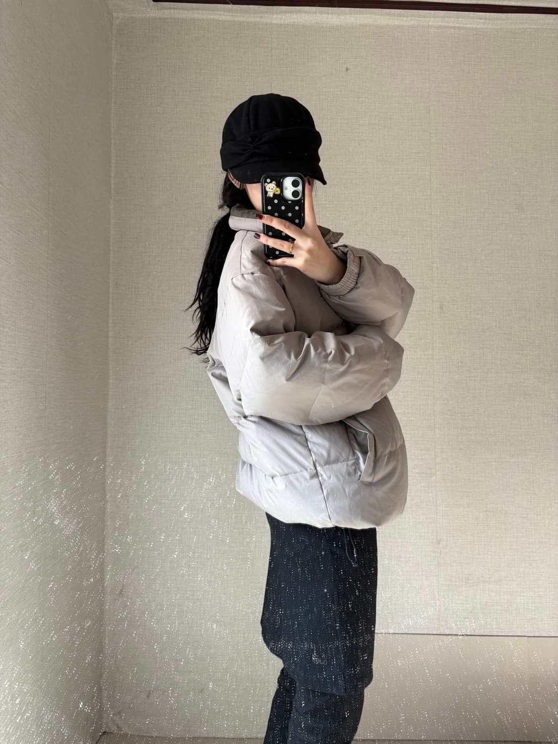 나이키 00s 카키베이지 패딩 상품이미지3