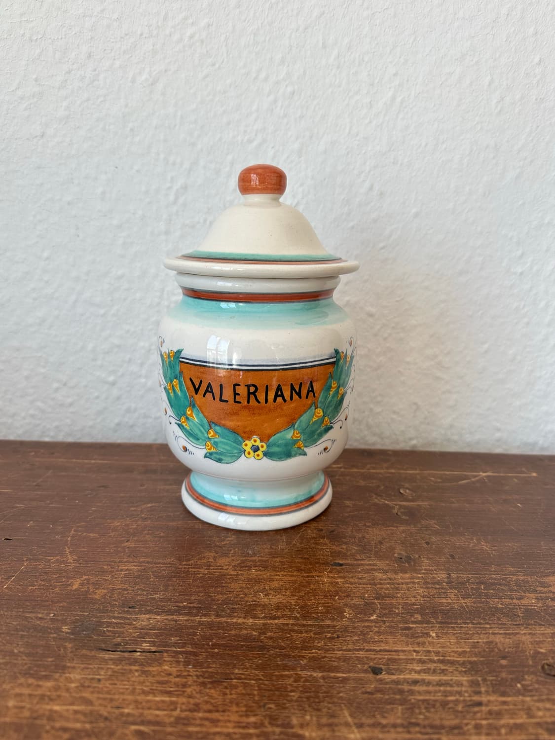 이탈리아)빈티지 Valeriana 약 항아리(핸드메이드) 상품이미지1