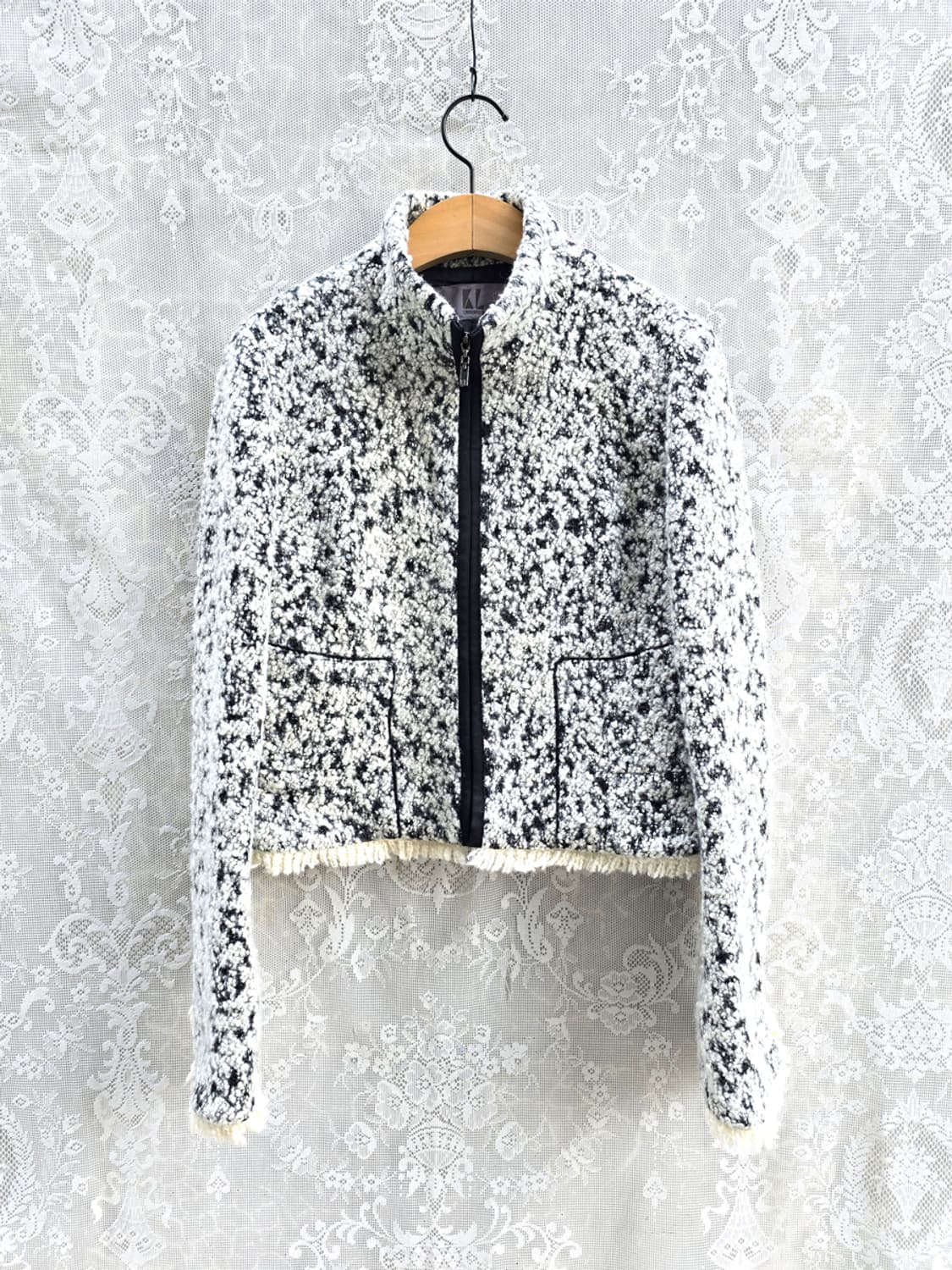 칼 라거펠트 트위드 집업 자켓 상품이미지1