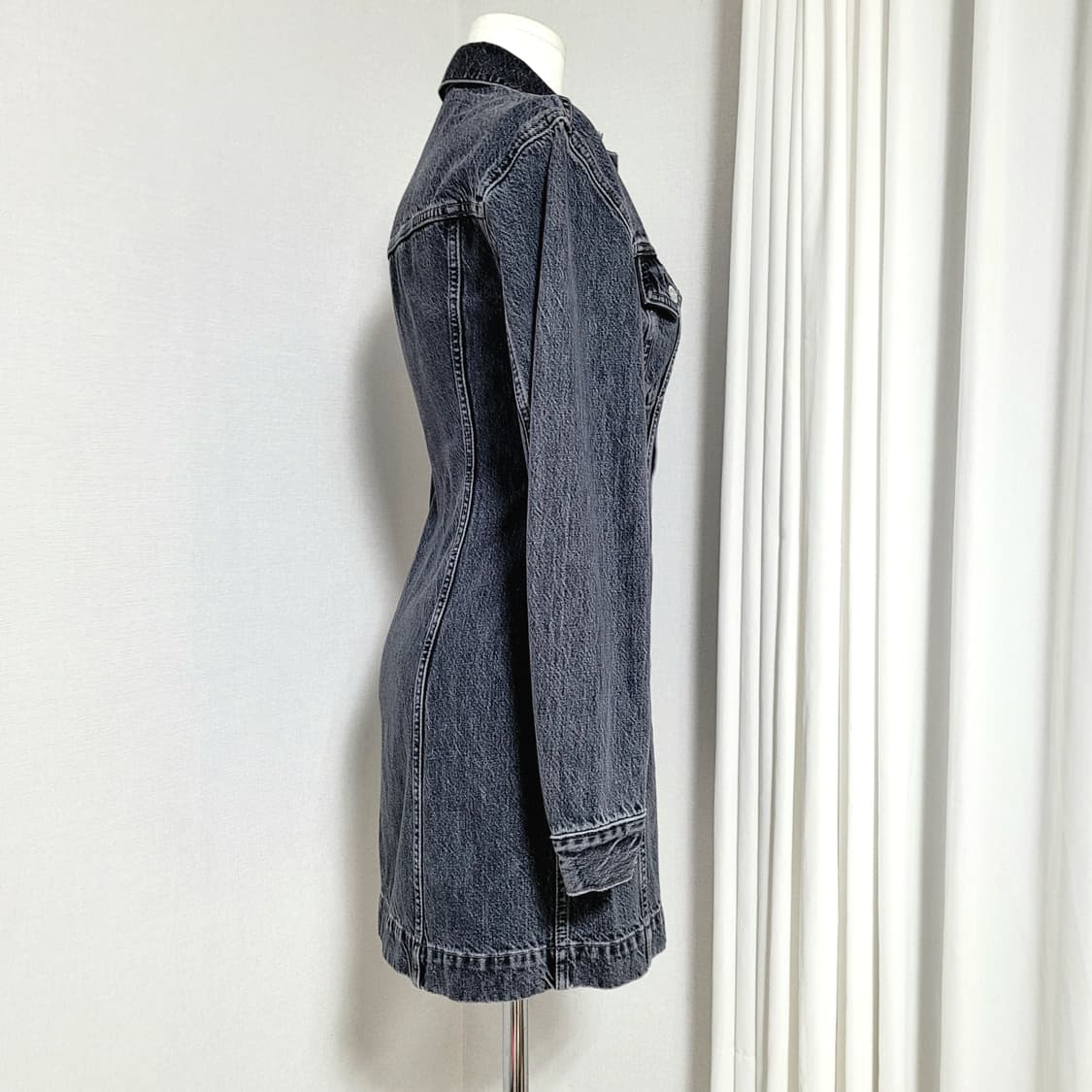 헬무트랭 데님 원피스 (44~날씬55) 1회착/상태초특급 상품이미지2